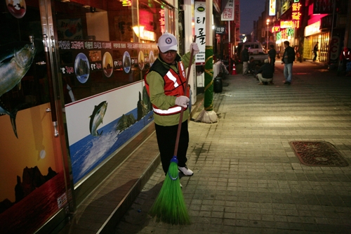 안양1번가에서 미화원 체험