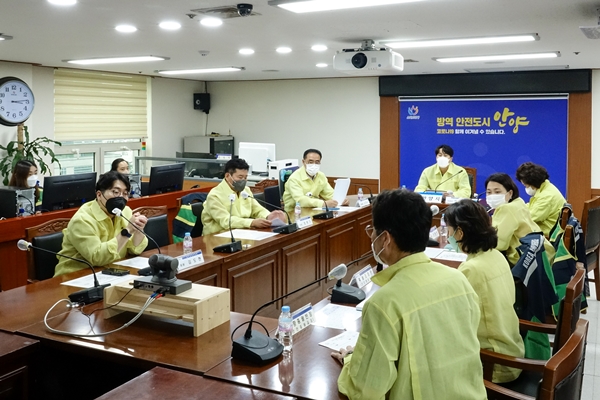 총무경제위원회 시청 재난안전상황실 방문(호우경보 비상근무)