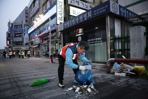 안양시의회 환경미화원현장체험