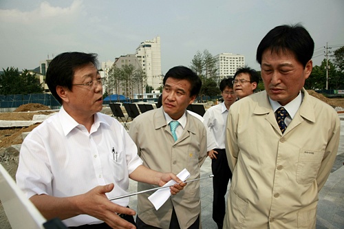 자전거도로 공사현장