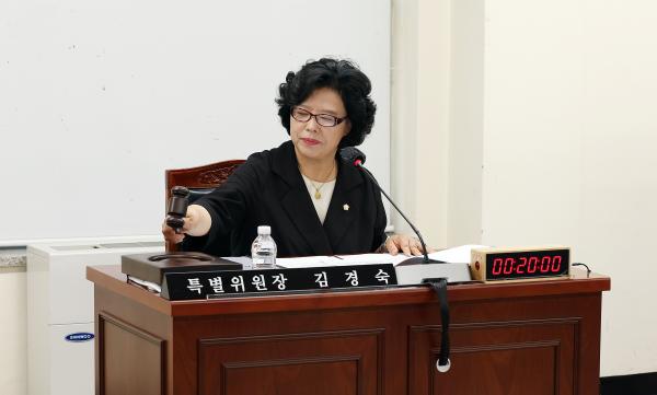 안양시 청소년재단 대표이사 후보자에 대한 인사청문특별위원회 제2차 회의