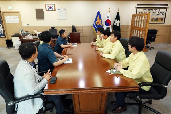 을지훈련 기관 격려